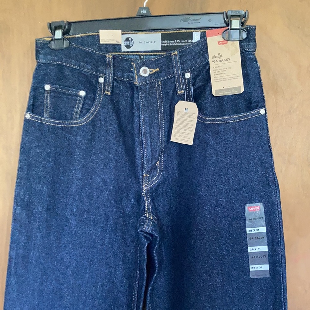 Relist7/20 Levi’s 94 baggy midrise straight leg jean cotton retro 27 or 30 - Picture 5 of 17